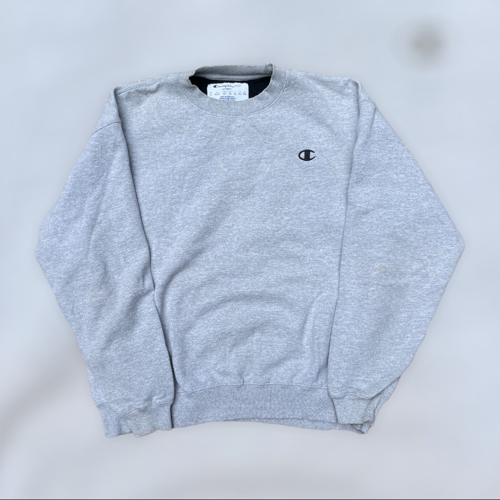 hampion authentic eco basic grey crewneck sweater